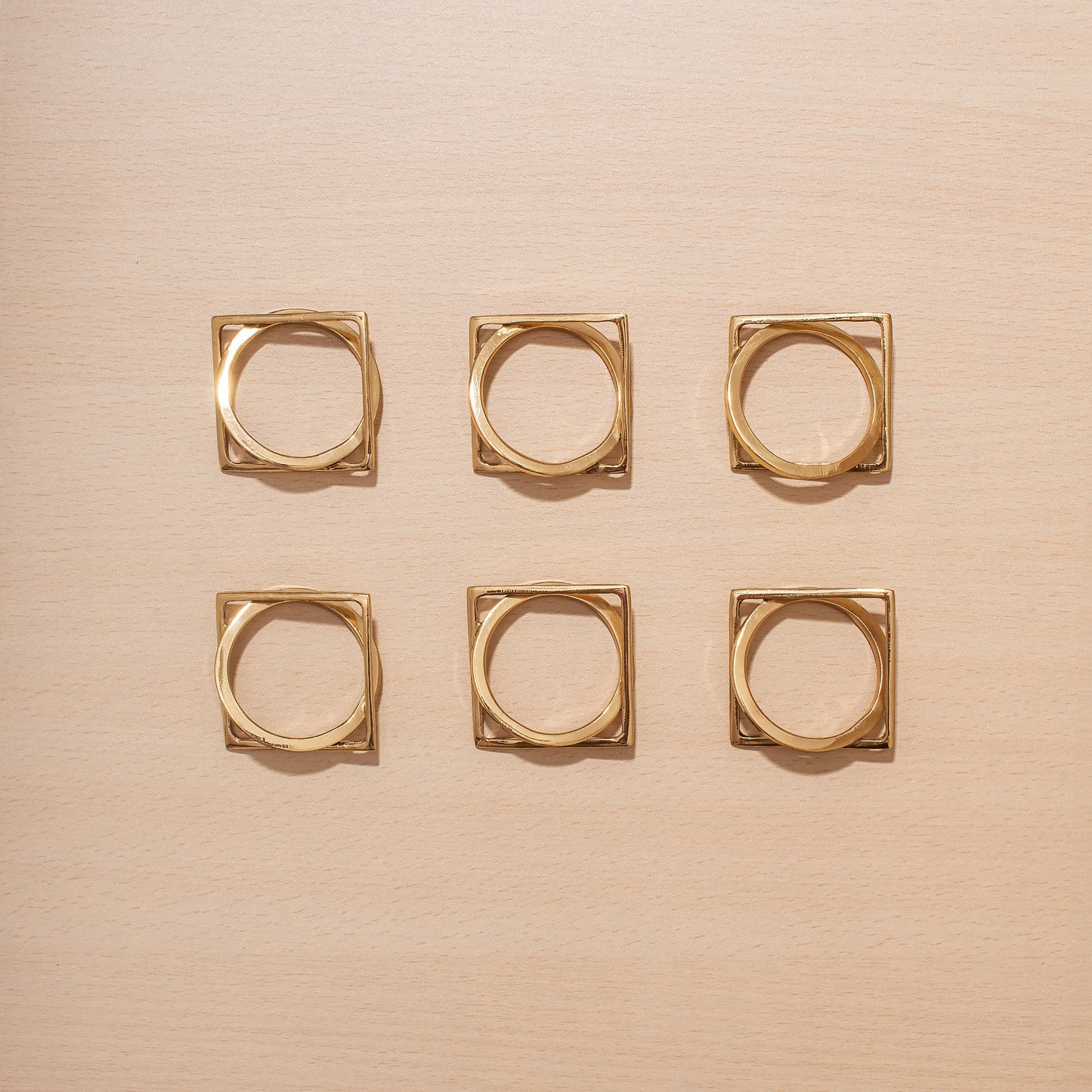 Set of 6 Prithvi Napkin Rings