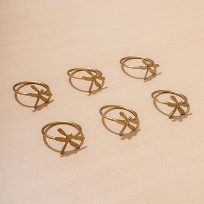 Set of 6 Vayu Napkin Rings