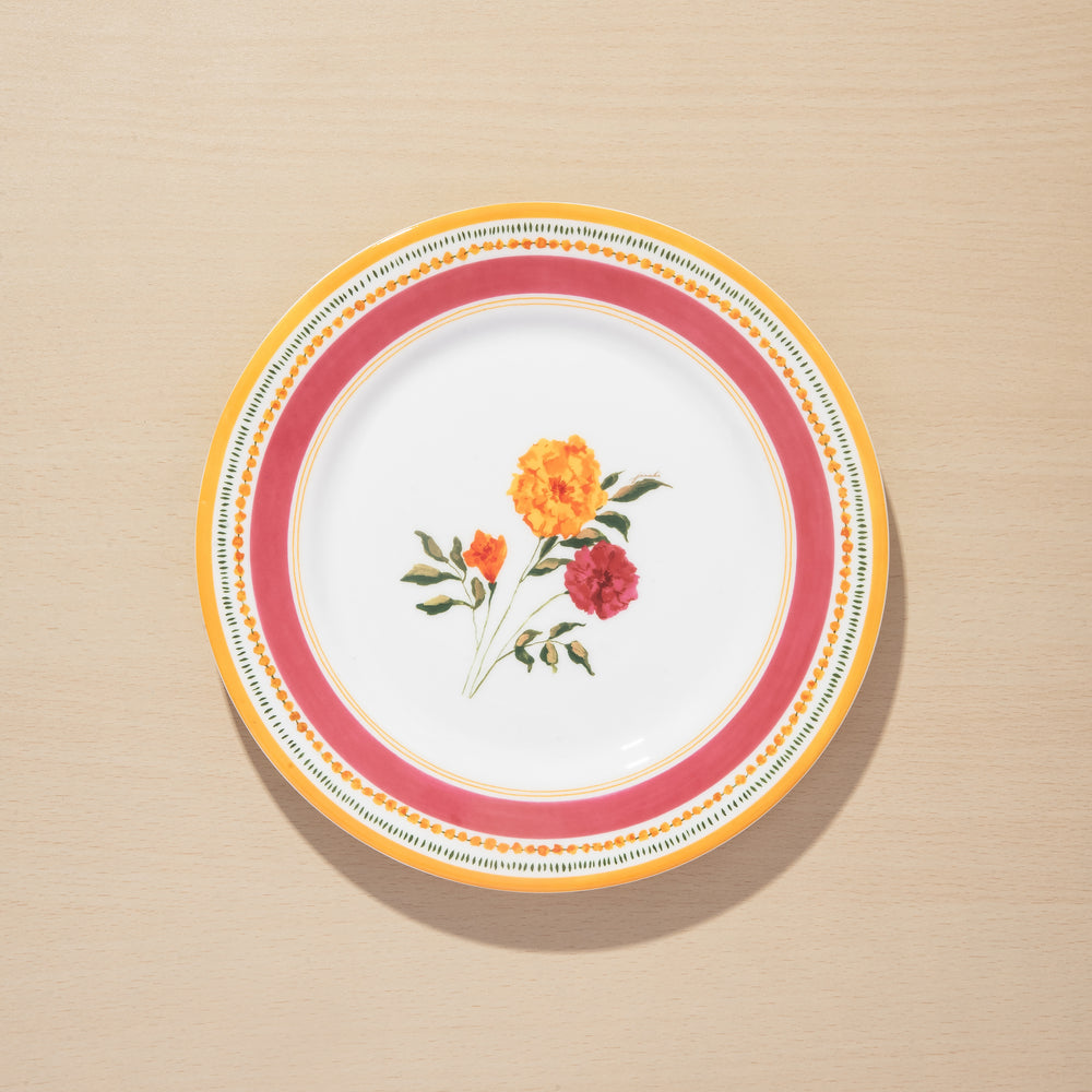 Marigold 9" Rimmed Quarter Plate - Solid