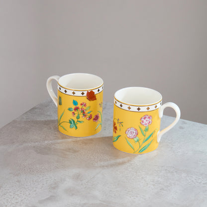 Bloom Coffee Mug Set - Canary