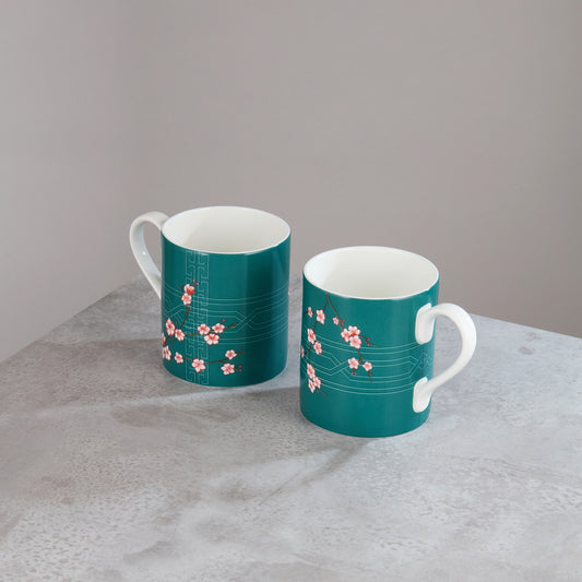 Jade Coffee Mug Set - Blossom